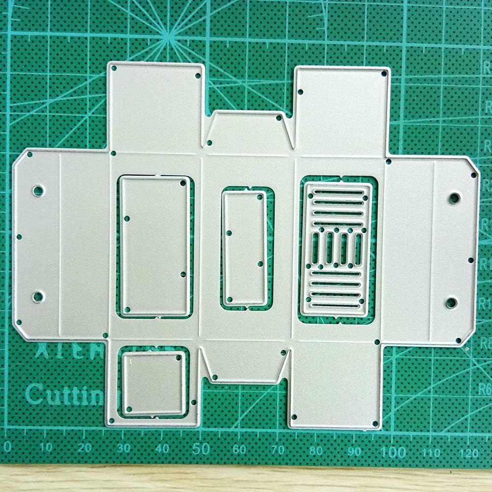 3D Gift Box Stitched Metal Cutting Dies DIY Etched Dies Craft Paper Card Making Scrapbooking Embossing Dies Cut New 2019