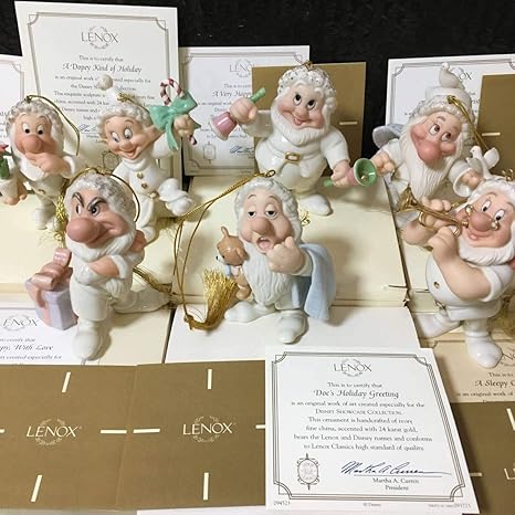 Amazon 美品 レノックス 7人のこびと フィギュア 陶器 7人の小人disney Lenox 白雪姫 七人の小人 置物 おもちゃ おもちゃ