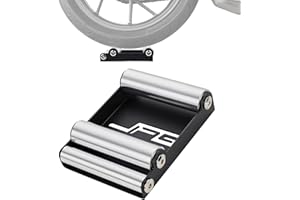 JFG RACING Motorcycle Wheel Cleaning Stand,(Bikes<485 lbs & Tire Width<180 mm) Paddock Wheel Roller Stand for Tire Cleaning &