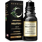Melatonin Deep Sleep Essential Oil Roll On Calming Aromatherapy Stick Lavender Bergamot Frankincense Chamomile Relaxation Anti Stress Gifts Women Men