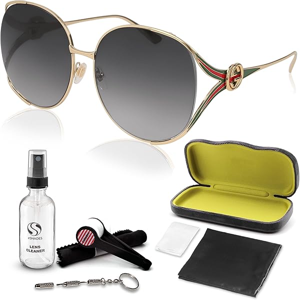 Amazon.com: Gucci GG0589SK Designer Sunglasses: Elegant Cat