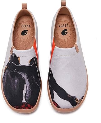 Amazon Uin 超軽量 アートシューズ レディース ローファーススリッポン ウォーキングシューズ おしゃれデザイン カップル靴 スニーカー 旅靴ギフトをススメ シューズ バッグ