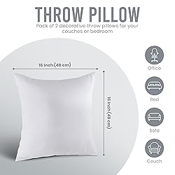 Utopia Bedding Throw Pillows Insert