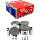 DNJ Piston Set Standard Size P624 For 91-98 Nissan / 240SX, Altima 2.4L L4 DOHC Naturally Aspirated designation KA24DE