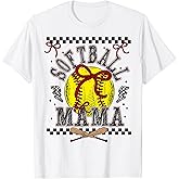 Softball Mama Coquette Softball Game Day Softball Mom Mother T-Shirt