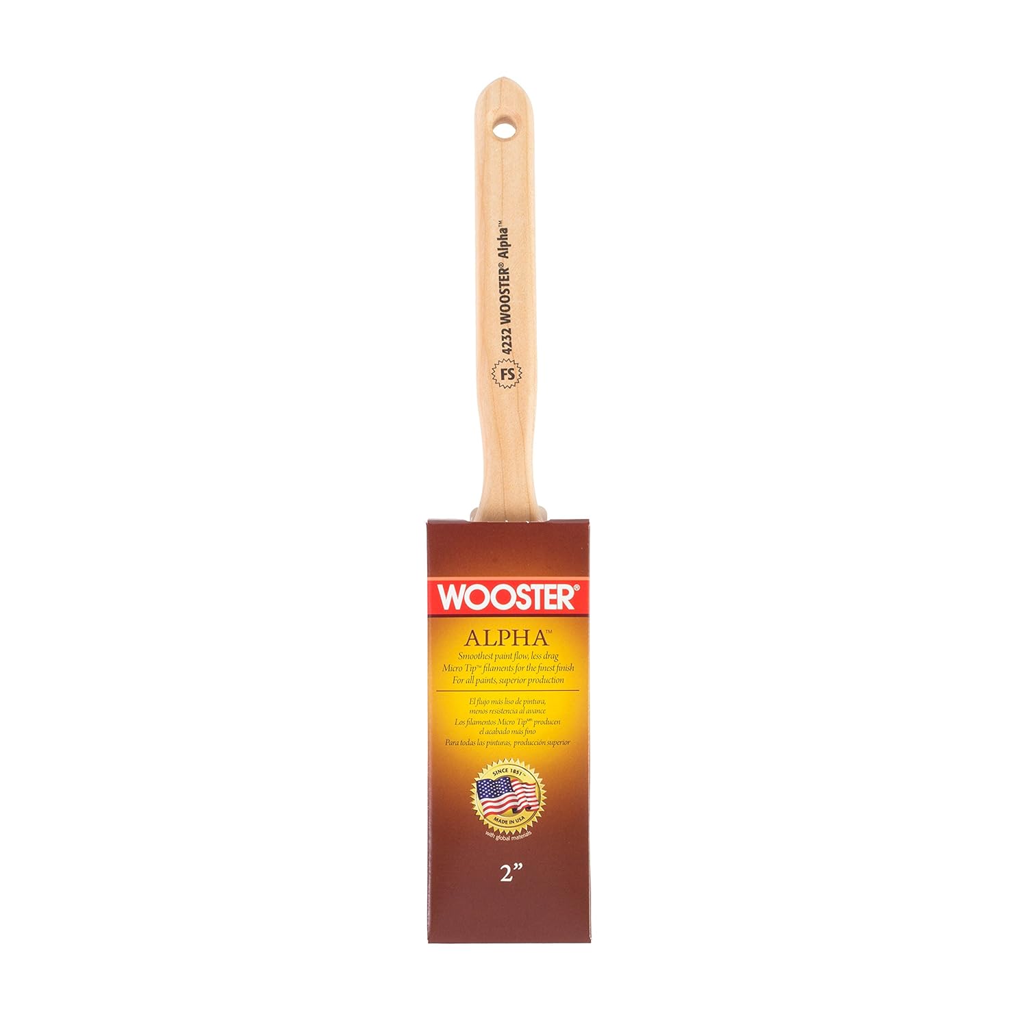 Wooster Brush 42322 Alpha Flat Sash Paintbrush, 2Inch Amazon.co.uk