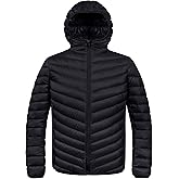 ZSHOW Men's Packable Puffer Jacket Hooded Lightweight Winter Coat for Travel Outdoor Hiking