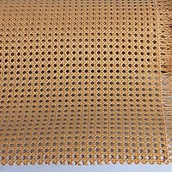 Plastic Rattan Cane Webbing 16"×40", Coffee Color