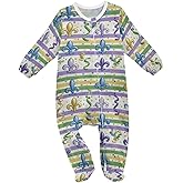 Dussdil Baby One-Piece Footies Newborn Rompers Pajamas Cotton Footed Pjs for Sleep Play Boys Girls