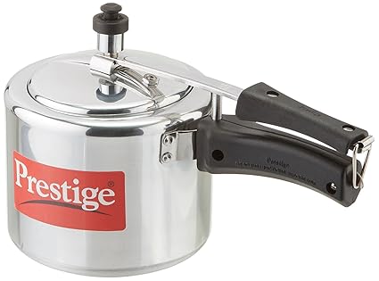 Prestige Nakshatra Plus Induction Base Aluminium Pressure Cooker, 3 Litres,Silver