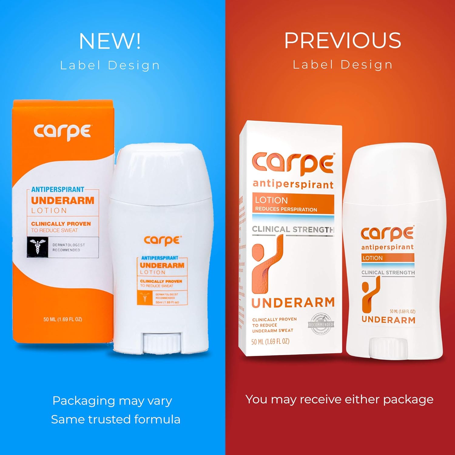 Carpe Underarm Antiperspirant and Deodorant, Clinical strength with all-natural eucalyptus scent, Manage hyperhidrosis and combat excessive sweating without irritation, Stay fresh and dry all day long: Beauty
