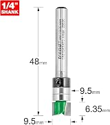 Trend CraftPro Guided Profiler Router Cutter Bit 1/4 in Shank 9.5mm Ø view 2