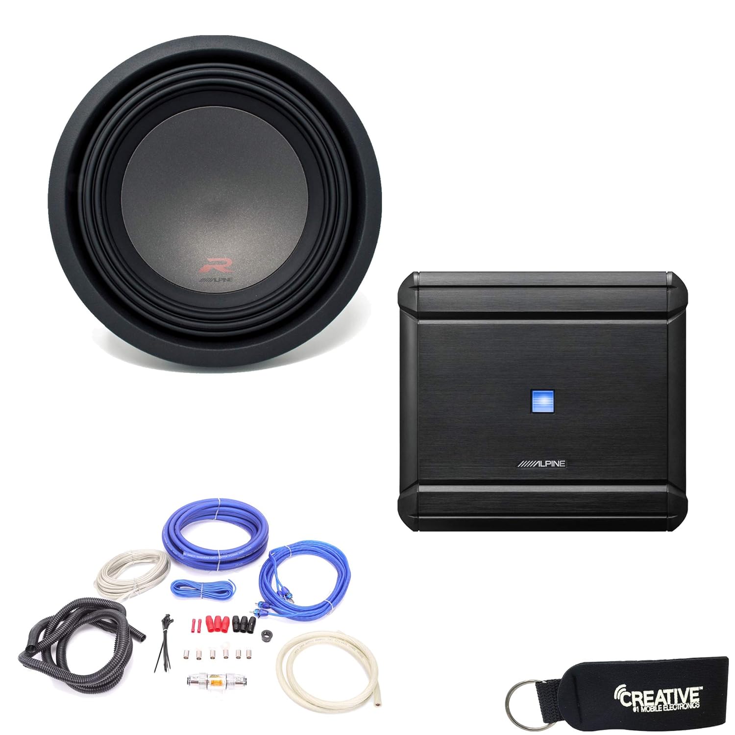 Alpine MRVM500 Amplifier and a RW10D4 RSeries 10inch