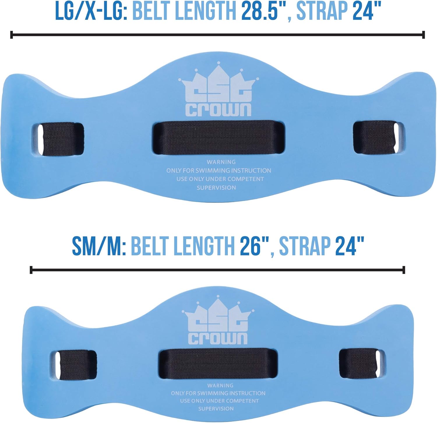 Water Aerobics Exercise Belt - Aqua Fitness Foam Flotation Aid - Swim Training Equipment for Low Impact Swimming Pool Workouts & Physical Therapy - Adjustable Accessory Strap for Adult or Child : Sports & Outdoors