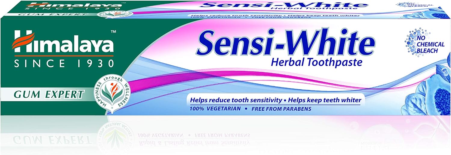Himalaya Sensi-White Toothpaste Helps in Teeth whitening, Pink, 75 ml (Pack of 1)