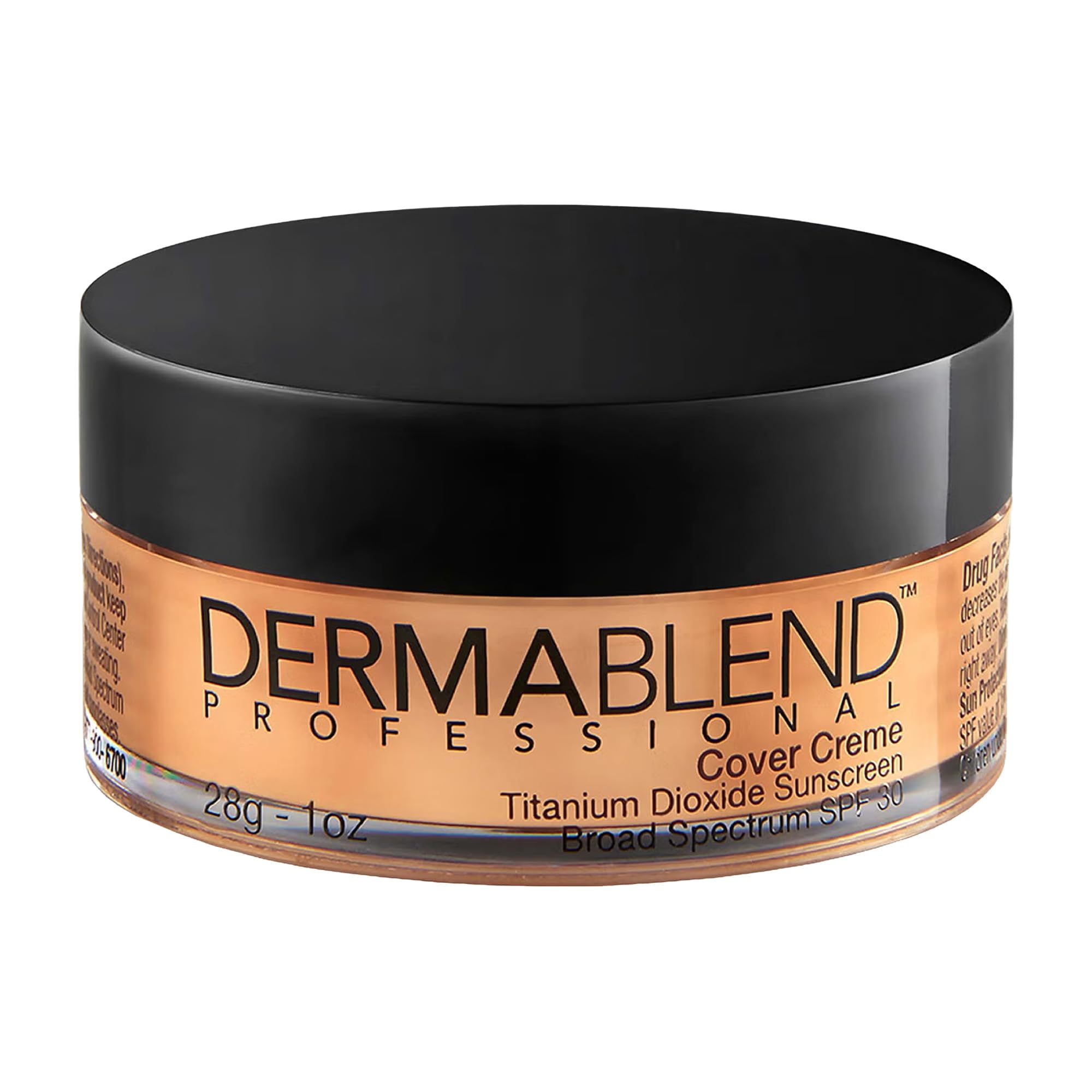 Dermablend Cover Creme High Color Coverage SPF 30 - Helps Strengthen And Repair The Skin Surface Barrier - Covers A Variety Of Skin Blemishes - Maximum Coverage - 35W Tawny Beige - 28 G