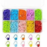 200Pcs Crochet Stitch Marker Knitting Crochet Locking Stitch Multi-Color Markers Stitch Markers Clips for Handwork Knitting Craft