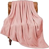 BEDELITE Fleece Blanket Twin Size Pink Throw Blankets for Couch & Bed, Luxury Plush Cozy Fuzzy Blanket 60x80 inches, Super Soft Warm Lightweight Throw Blanket for Travel Camping