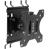 VIVO Black Single Monitor Pegboard Mount, Up to 32 in Screens, Mount-PB1 | Articulating Bracket, Solid Steel, Fits Peg Boards up to 0.25 in Thick with 1 in Hole Spacing, Holds 17.6 lbs