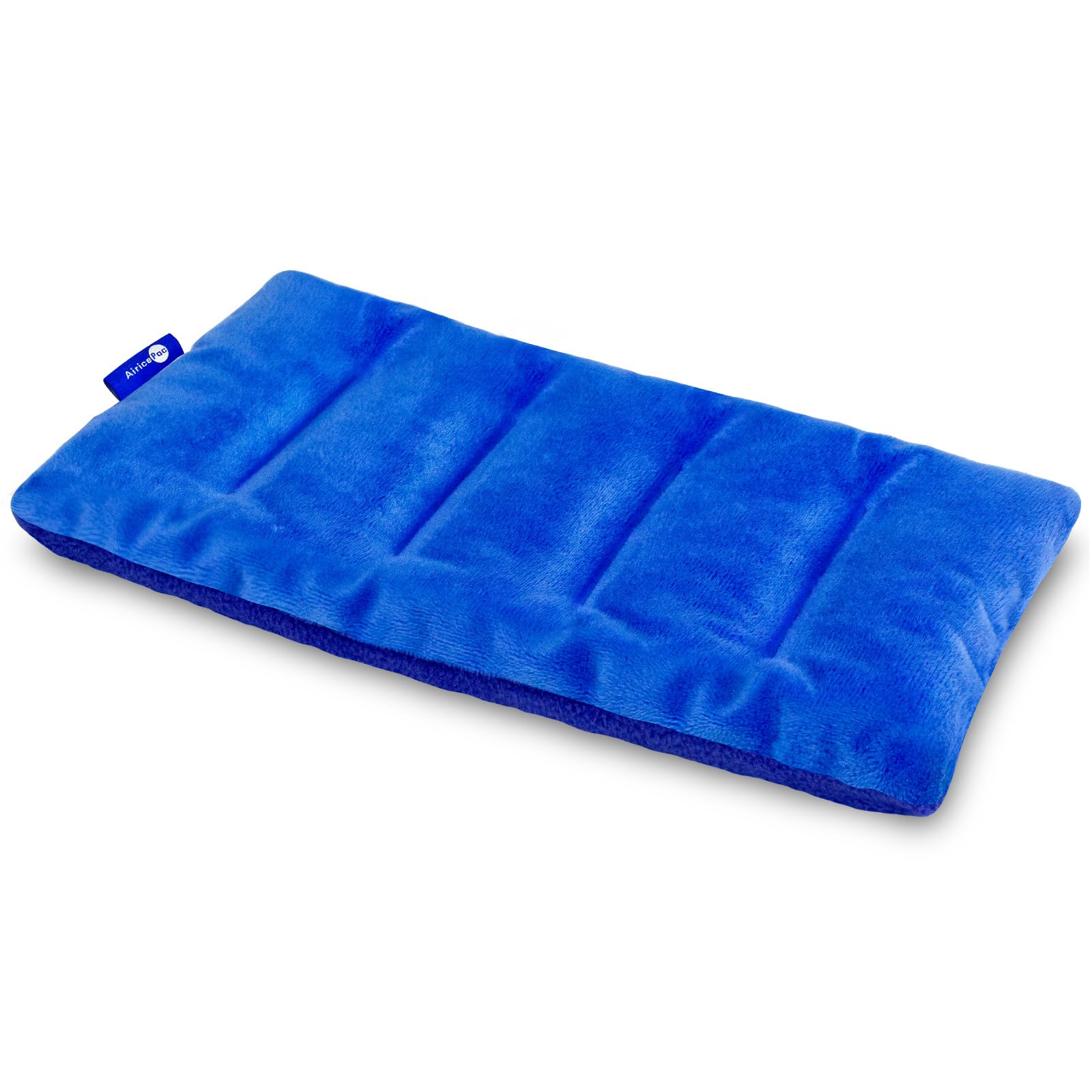 Photo 1 of AiricePac Microwave Heating pad, 6 * 11" Microwavable Moist Heat Pad for Neck Shoulder, Cramps, Back Pain Relief, Warm Compress Rice Bean Bag Hot Pack for Muscles, Joints, Blue