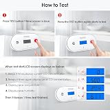 WISUALARM Carbon Monoxide Detector with 10 Year Sealed Battery LCD Display view 4