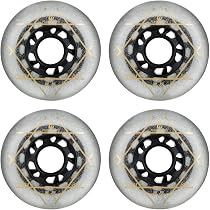 Lot De 8 Roues De Rechange Pour Rollers – 72/76/80 Mm, 88A, Noyau Rouge, Roulements ABEC Inclus