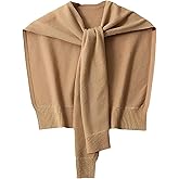 WaJuemy Sweater Shawl Wraps for Women Sweater Knitted Knotted Shawls Travel Casual Scarf Cape Shoulder Tops Fashion Wrap