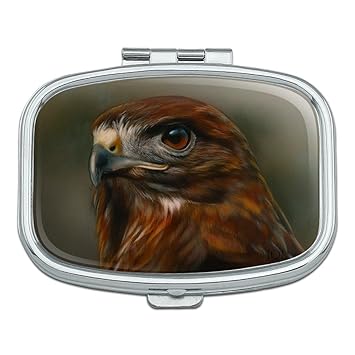 Amazoncom Red Tailed Hawk Raptor Portrait Rectangle Pill