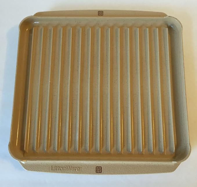Littonware Microwave Cookware Bacon Tray Roasting Rack