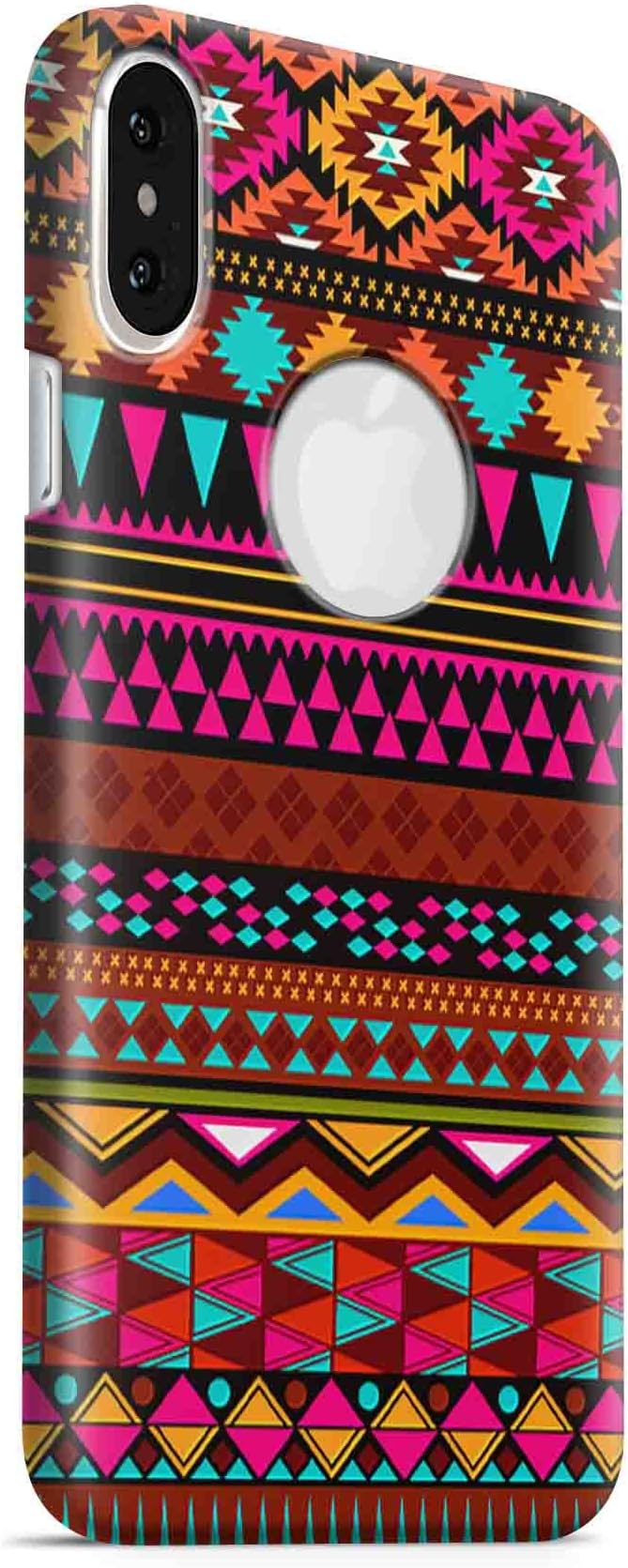 Cover Affair Aztec Printed Designer Hard PC Slim Light Weight Back Cover Case Compatible with Apple iPhone X/iPhone 10 / iPhone Xs/iPhone 10s (Pink & White & Blue & Black & Other) (G2-D81)