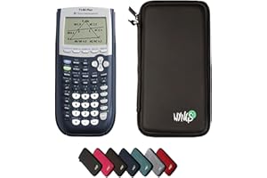 TI 84 Plus Graphing Calculator + WYNGS Protective Case Black