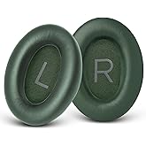 GEVO Replacement Ear Pads for Bose QC45, Ear Cushions for Bose QuietComfort 45 (QC45) & Quiet Comfort SE (QC SE) Headphones, Earpads with Softer Leather Noise Isolation Foam (Cypress Green)