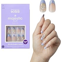 Amazon.com: KISS Majestic, Press-On Nails, Nail Glue Included ...