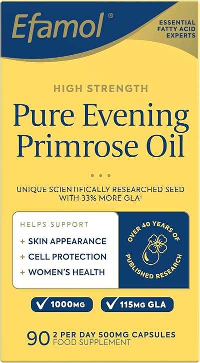 Efamol Evening Primrose Oil 500mg Capsules 90 Count Vitamin E NZ GLA