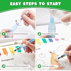 Shuttle Art Paint with Water Coloring Book for