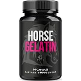 Horse Gelatin for Men - Official HorseGelatin Pill Advanced Premium Formula Support Maximum Strength, All Natural Ingredients Vitamin for Overall Health &amp; Wellness, 60 Capsules for 1 Month