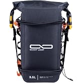 Giant Loop Fender Bag + Number Plate Bag, 3.5 liters of Packable Volume Waterproof Storage Pouch for Essential Items, Ideal for Enduro, Dirt Bike, Snowbike (Black)