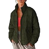 Xiaoxuemeng Womens Quilted Puffer Jacket Zip Up Lightweight Padded Coat Outwear with Pockets