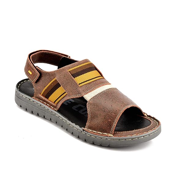 Men's Leather Brick Sandals
