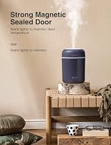 LtYioe Portable Humidifier Navy Black USB Quiet Evening Desk Mist 2 Modes Night view 3