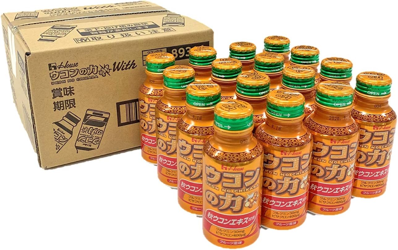 [Amazon限定ブランド] ウコンの力 ウコンエキスドリンク With 100mlx16本入り ハウスウェルネスフーズ