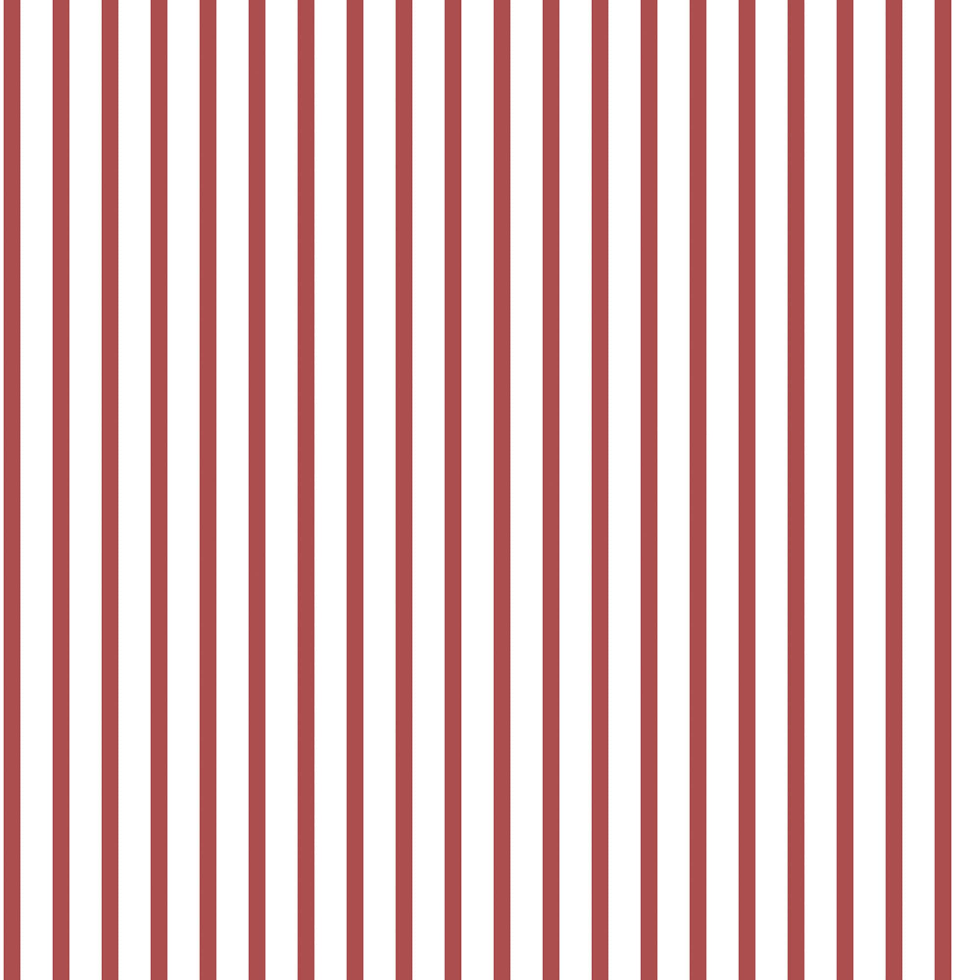 Galerie G67536 Smart Stripes 2, Narrow Colour Stripes Design Wallpaper, Red/White, 10m x 53cm