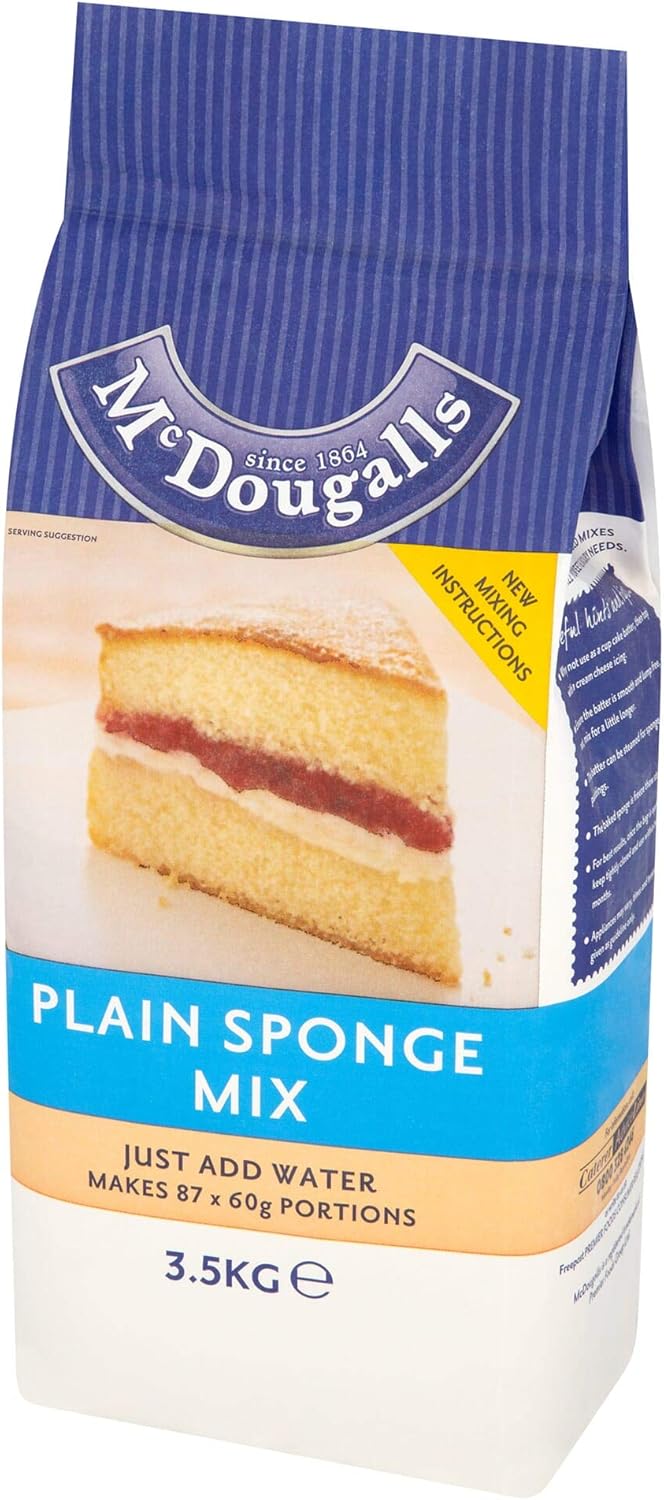 McDougalls Plain Sponge Cake Mix 4x3.5kg Amazon.co.uk Grocery