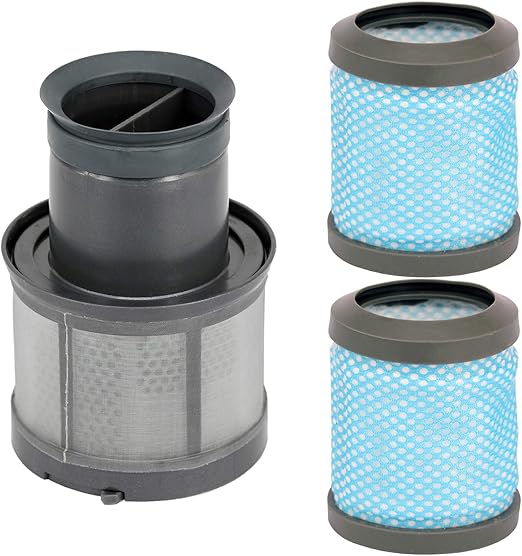 SPARES2GO T113 Type Washable Post Motor Exhaust Filter + Mesh Bulkhead