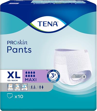 TENA Pants Maxi Medium Disposable Incontinence Briefs 3x Protection