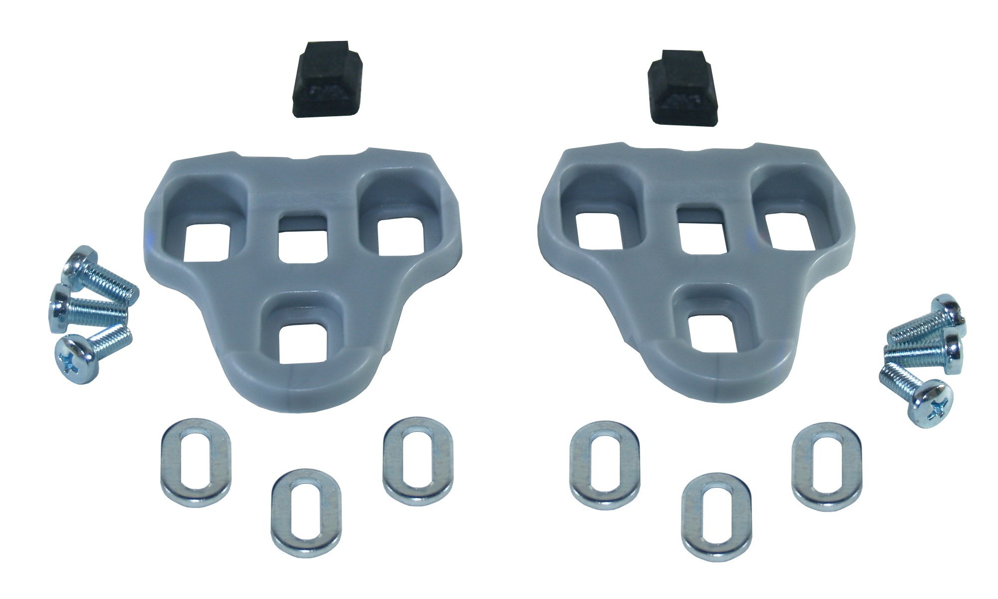 cyclingcolors bike pedal cleats compatible with look keo grey 4.5° cycling shoes