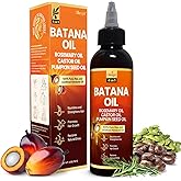 Batana Oil for Hair Growth with Rosemary, Castor, and Pumpkin Seed Oils, 100% Pure Unrefined Honduran Formula, Strengthens, Nourishes, Revives Scalp & Strands, Natural Care for All Types (5oz)