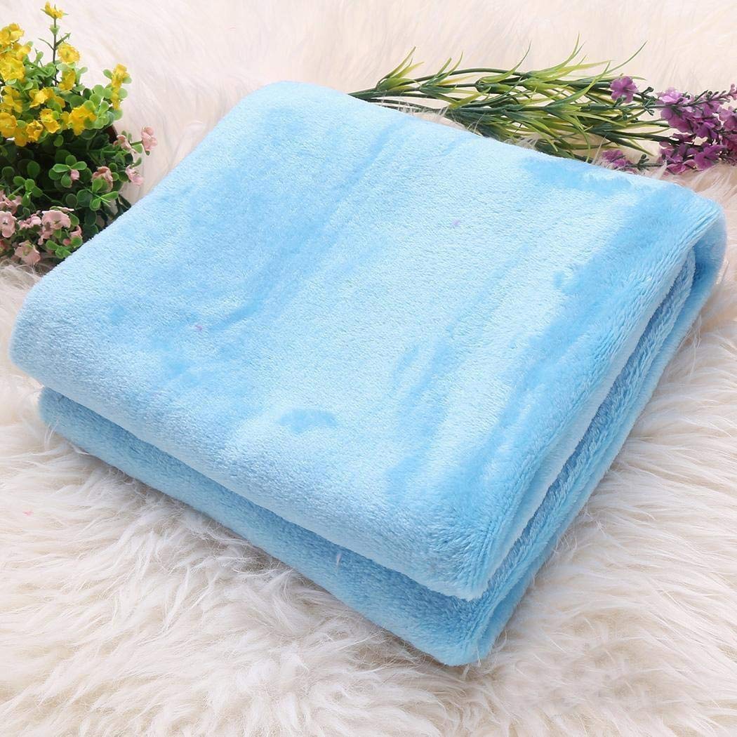 Pagacat Simple Soft and Comforable Office Air Conditioning Blanket Coral Blankets Blankets