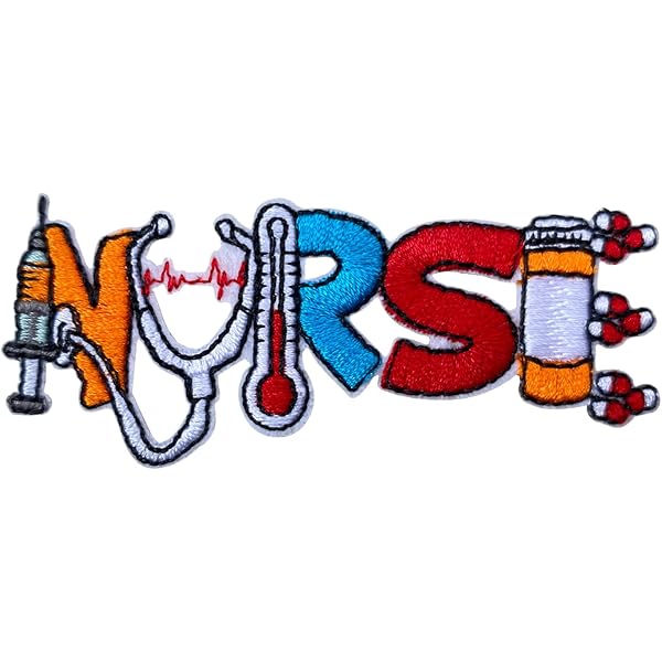 RN Nurse Embrodery ron-on Patch - Etsy