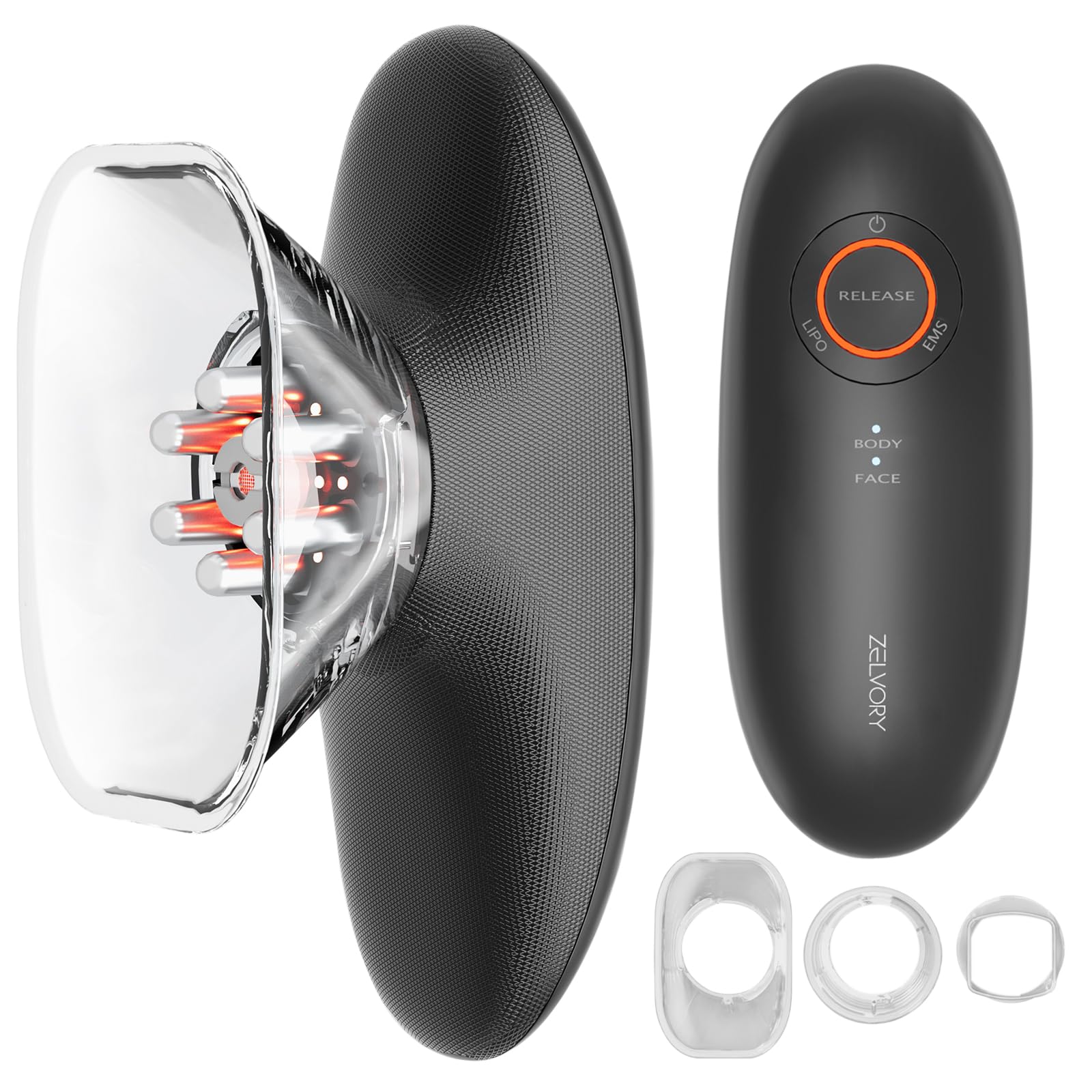 Photo 1 of 3-in-1 Body Sculpting Machine for Cellulite Remover, Electric Cellulite Massage Tool for Legs Belly Stomach Arms Fat, Home Used Body Sculptor Device with 3 Cups for Skin Tightening, Lymphatic Drainage